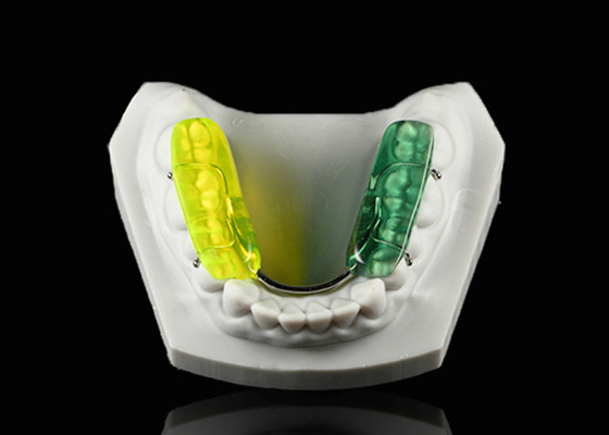 Espinha Dental Gelb Colorida Resina Acrílica Dura Espinha Oclusal Para Amarração de Dentes à Noite